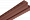 Планка "внутренний угол", 3м, цвет Красно-коричневый